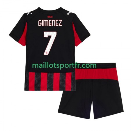 Maillot de Foot AC Milan Santiago Gimenez 7 Enfant Domicile 2025/26 Maillot de Foot AC Milan Santiago Gimenez 7 Enfant Domicile 2025/26